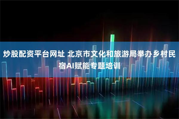 炒股配资平台网址 北京市文化和旅游局举办乡村民宿AI赋能专题培训